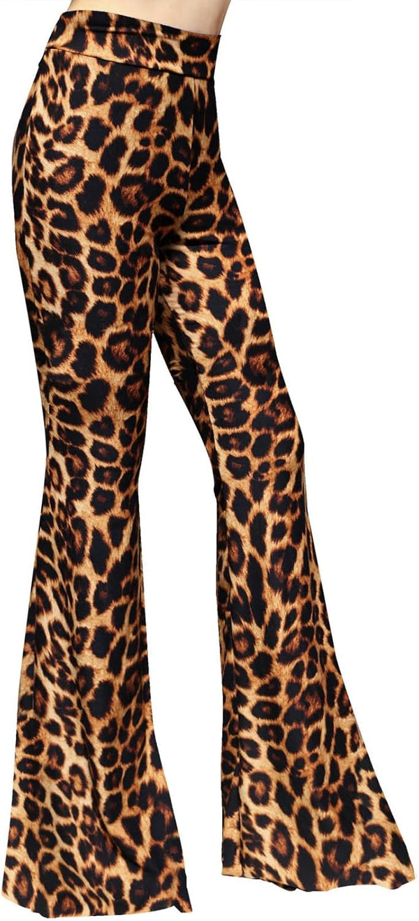Women's High Waist Wide Leg Long Palazzo Bell Bottom