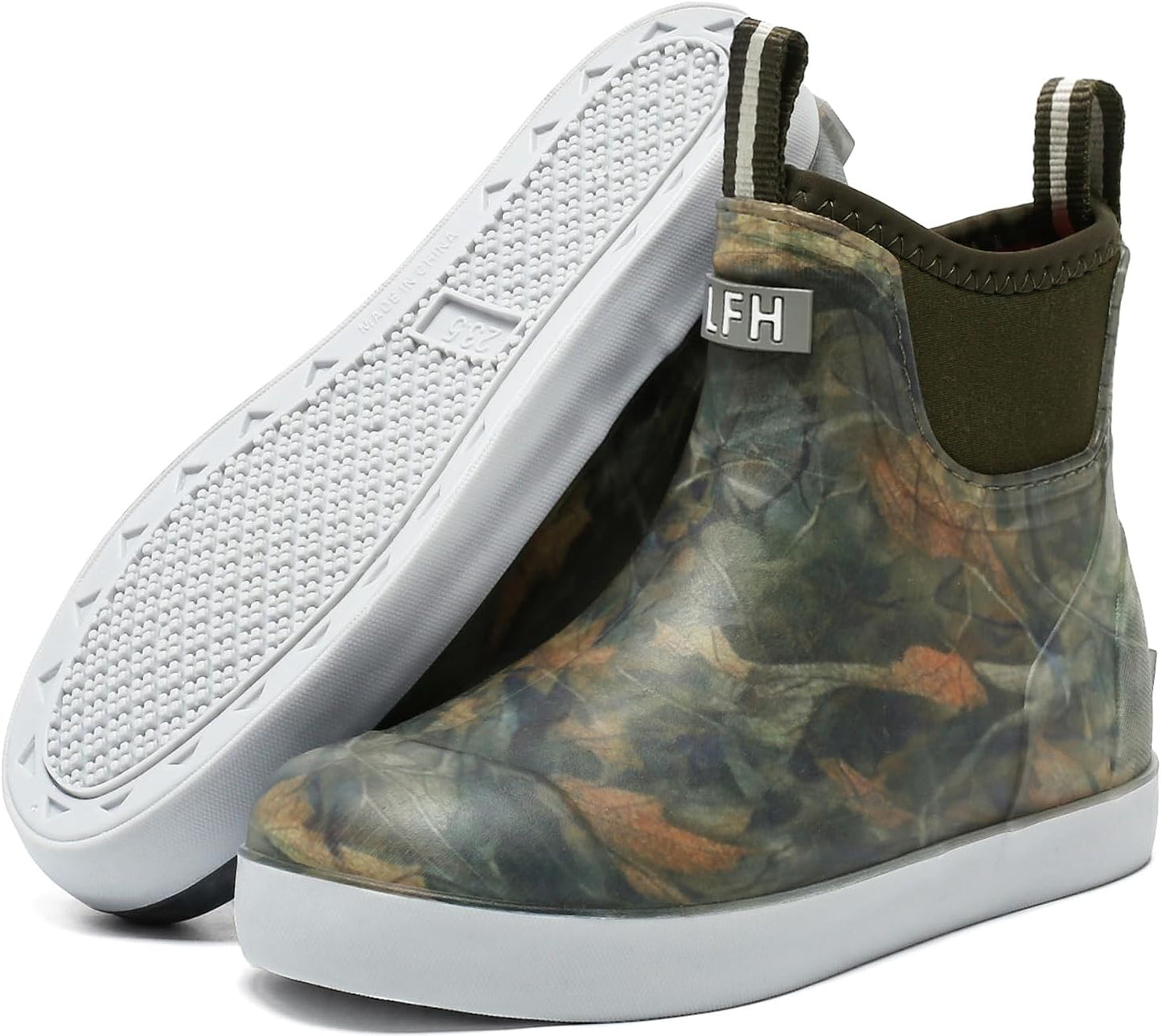 Women's Deck Boots, Waterproof Ankle Rain Boots With Anti-slip