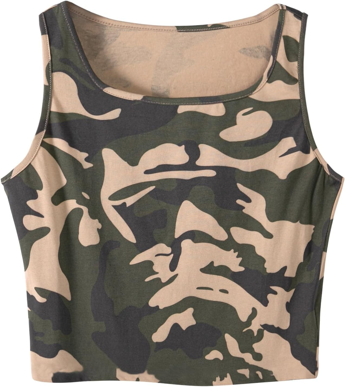 Remidoo Crop Tops for Women Casual Cropped Tank Top Summer Sleeveless Shirts