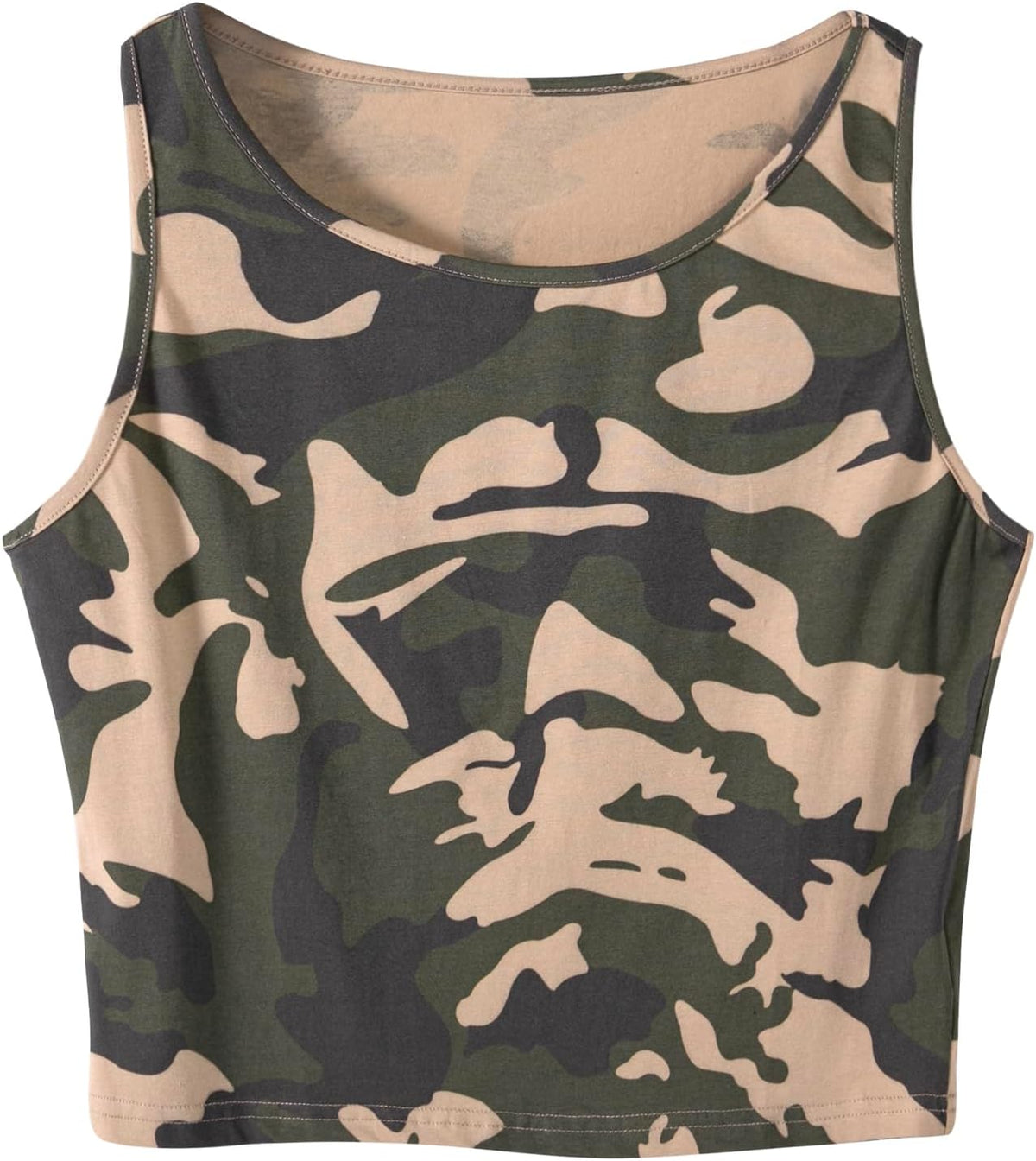 Remidoo Crop Tops for Women Casual Cropped Tank Top Summer Sleeveless Shirts