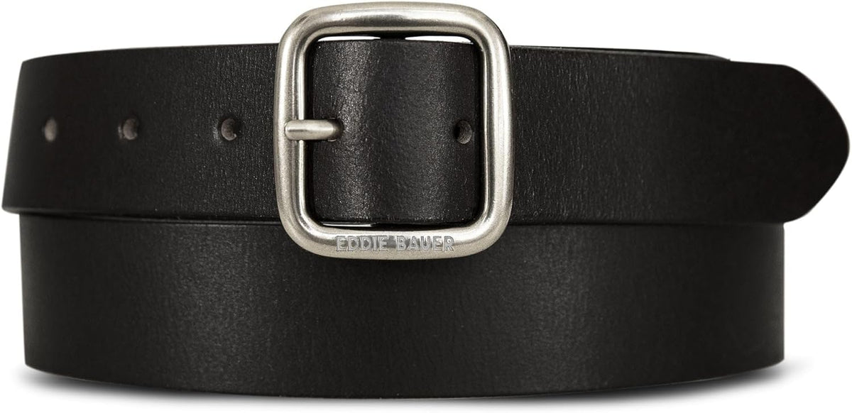 Eddie Bauer Women's Casual Leather Belts With Durable Metal Buckle