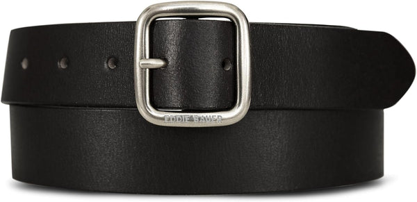 Eddie Bauer Women's Casual Leather Belts With Durable Metal Buckle