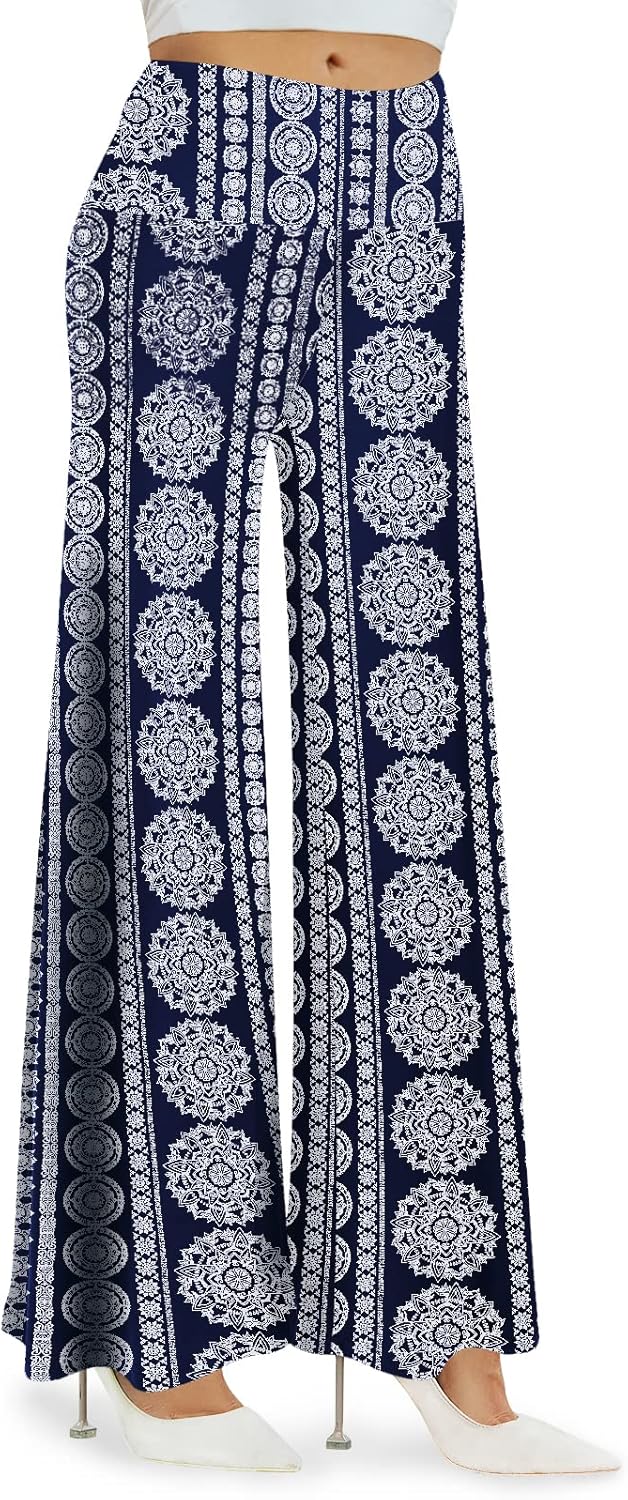 Women's Stretchy Wide Leg Palazzo Lounge Pants Casual Comfy