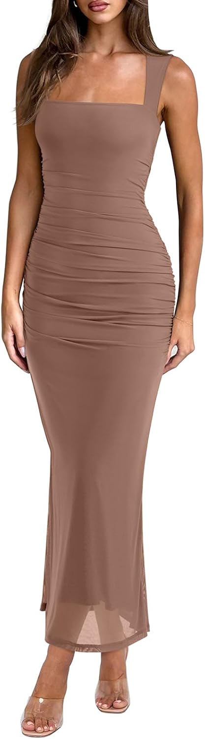 REORIA Summer Wedding Guest Maxi Dresses for Women