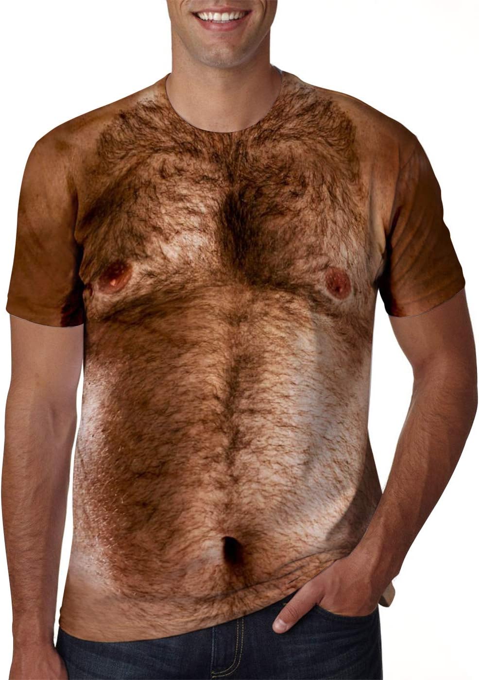 uideazone Mens 3D Funny Graphic T Shirt Novelty Short Sleeve Costume Tees