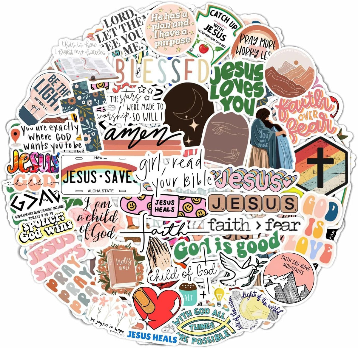100Pcs Classic Rock Stickers — Rockabilly Guitar & Music Emblems