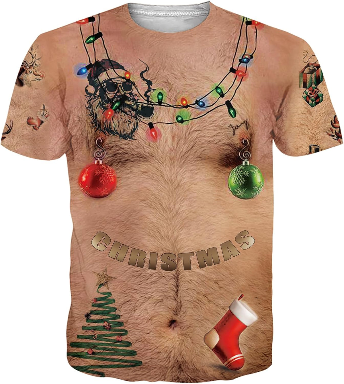 uideazone Mens 3D Funny Graphic T Shirt Novelty Short Sleeve Costume Tees