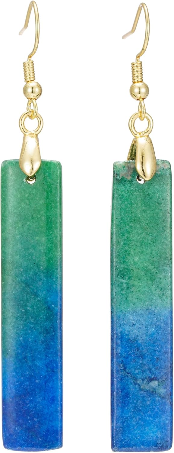 Boho Natural Stone Dangle Drop Earrings