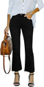 Flare Jeans For Womens Crop Flare Jeans With Raw Hem