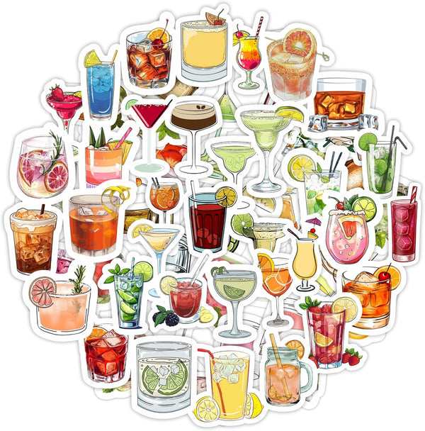 100Pcs Classic Rock Stickers — Rockabilly Guitar & Music Emblems