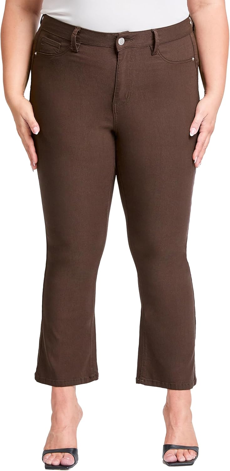 Ymi Women´s Plus Hyperstretch Cropped Kick Flare Pants