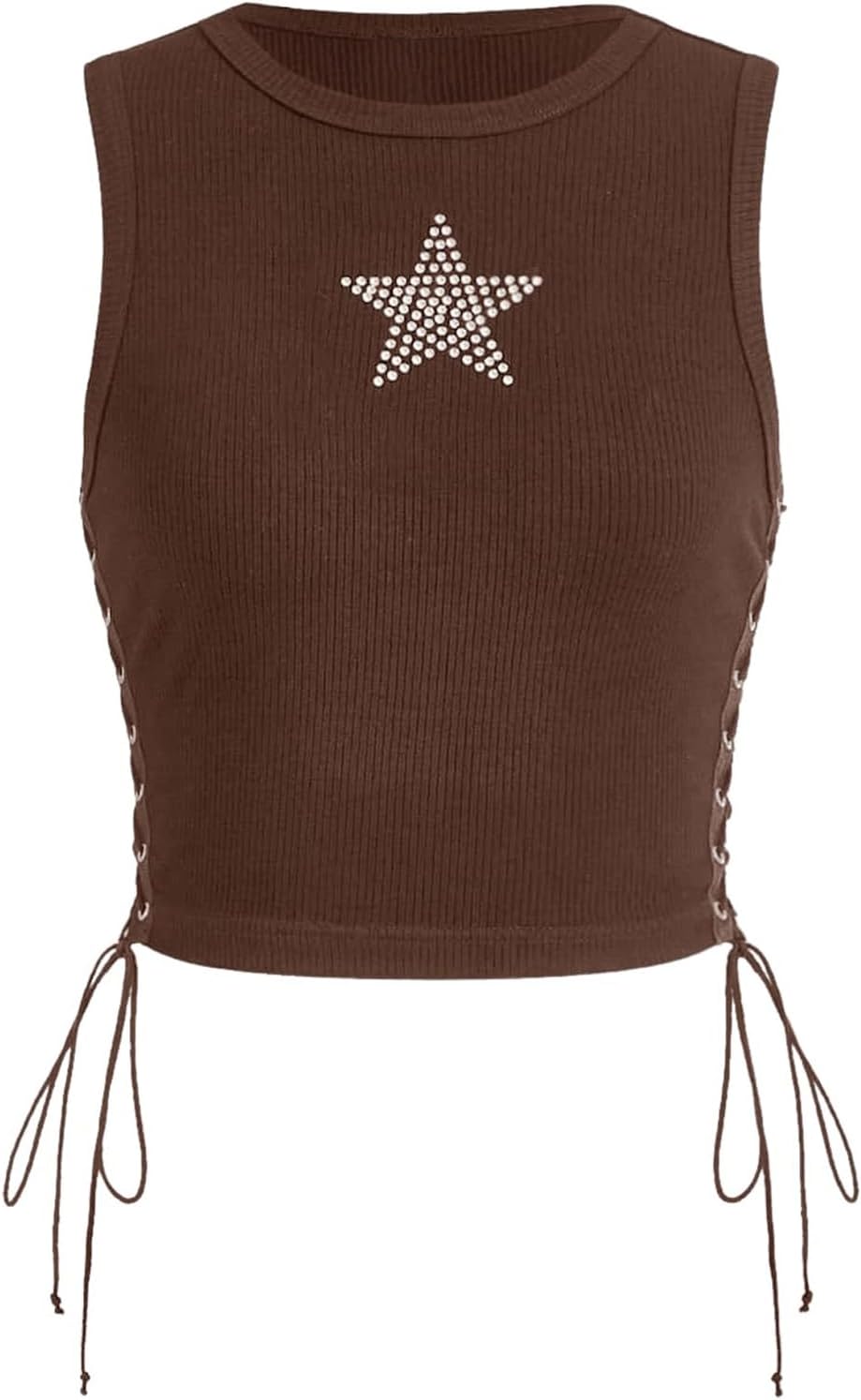 SOLY HUX Women's Tank Tops Y2K Summer Going Out Crop Top Concert Outfits