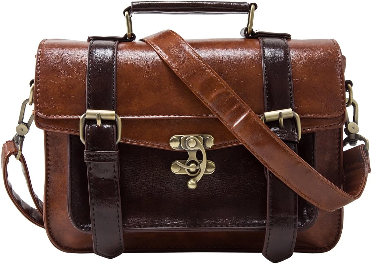 Vintage PU Leather Satchel Crossbody for Women Secondary image
