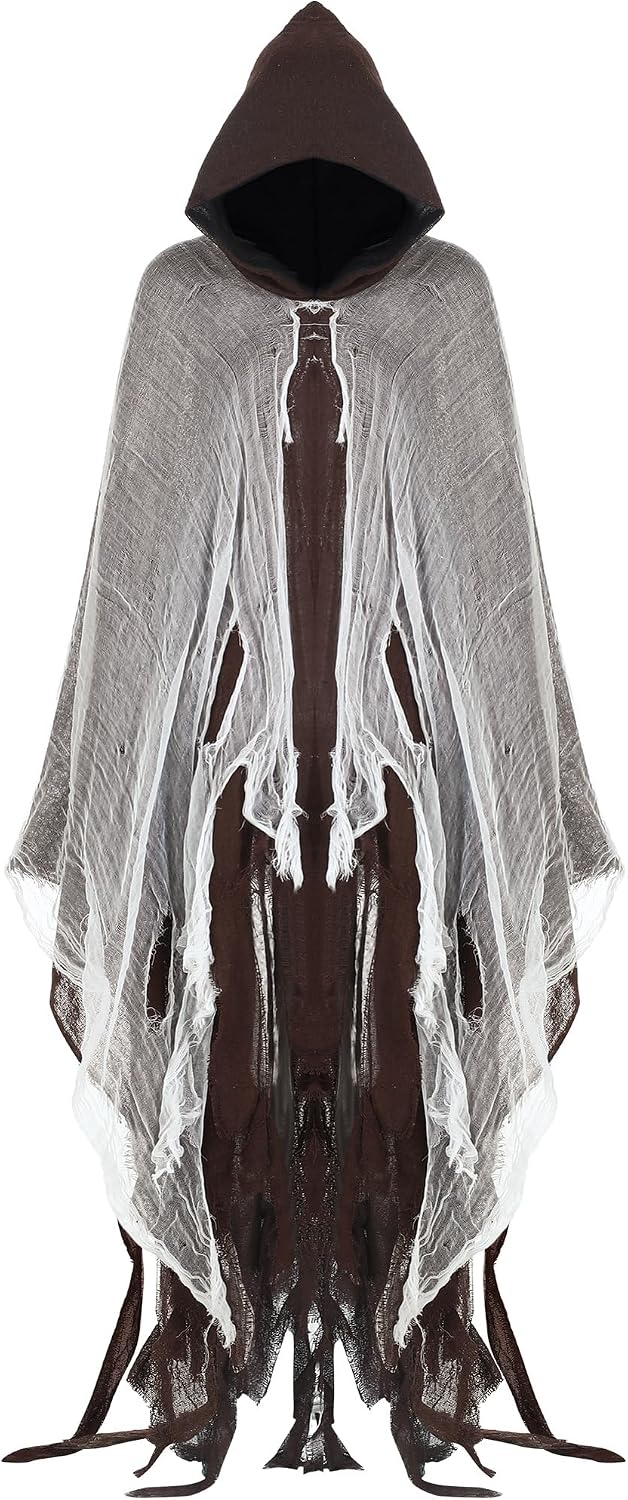 Geyoga Grim Reaper Costume for Adults, Halloween Cloak