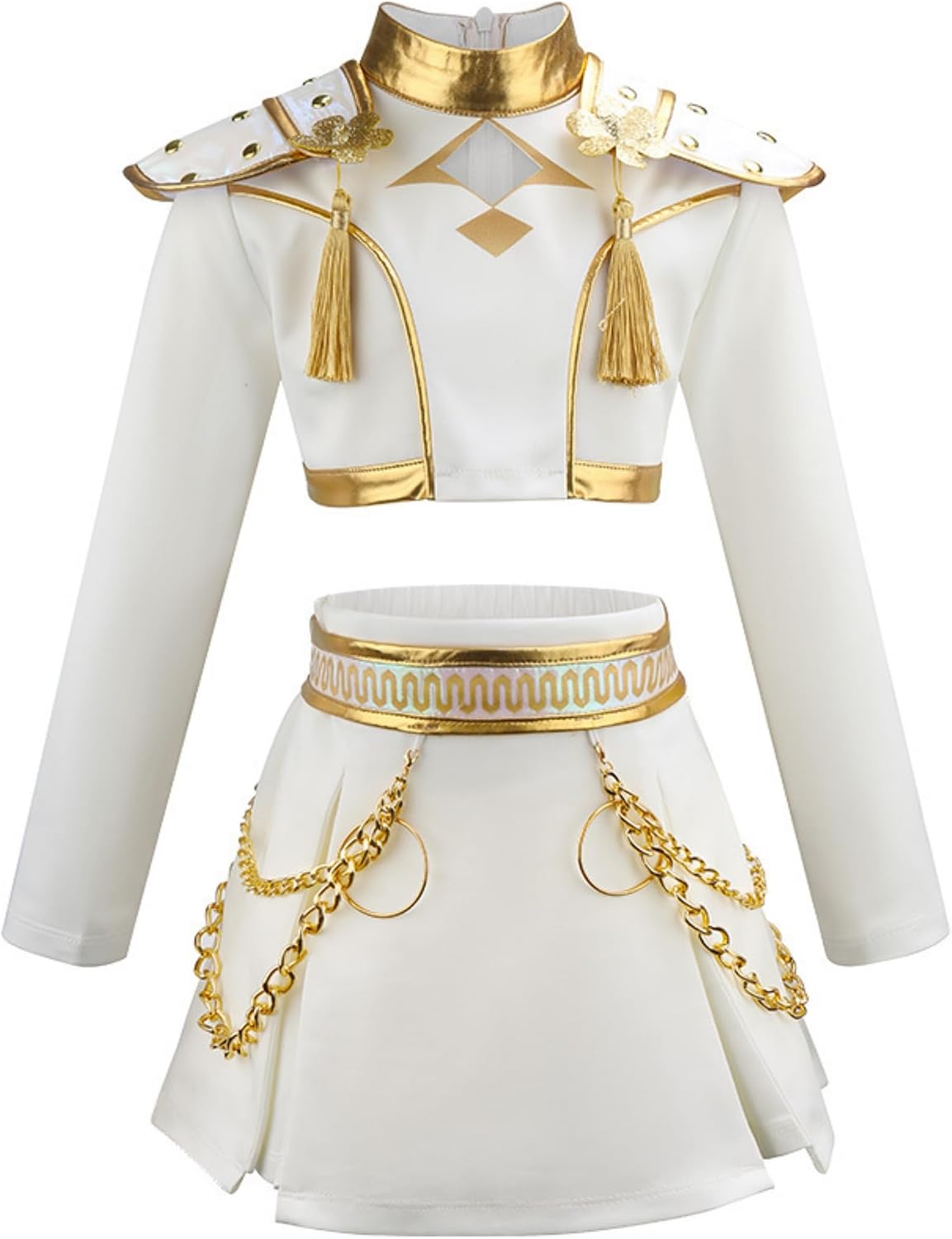 Binbo White Halloween Outfit Kids Girls