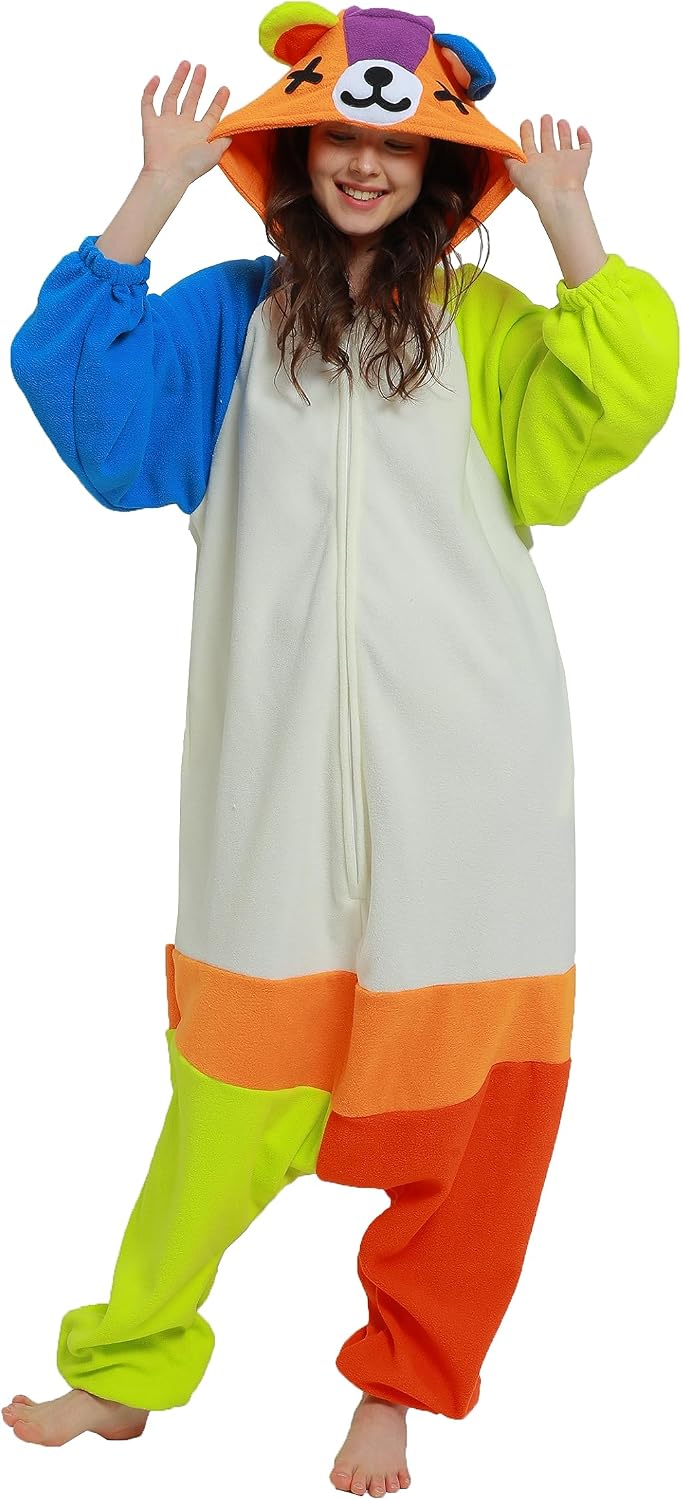 SAMGU Adult Onesie Animal Halloween Cosplay Costume One Piece Pajamas for Women and Men