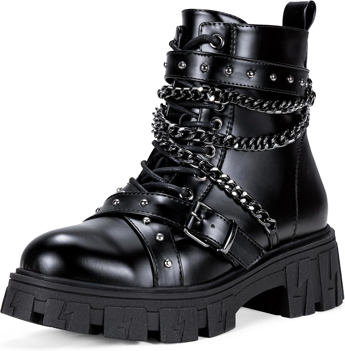 Women's Chelsea Combat Boots, Chunky Platform Ankle Boots
