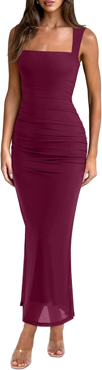 REORIA Summer Wedding Guest Maxi Dresses for Women