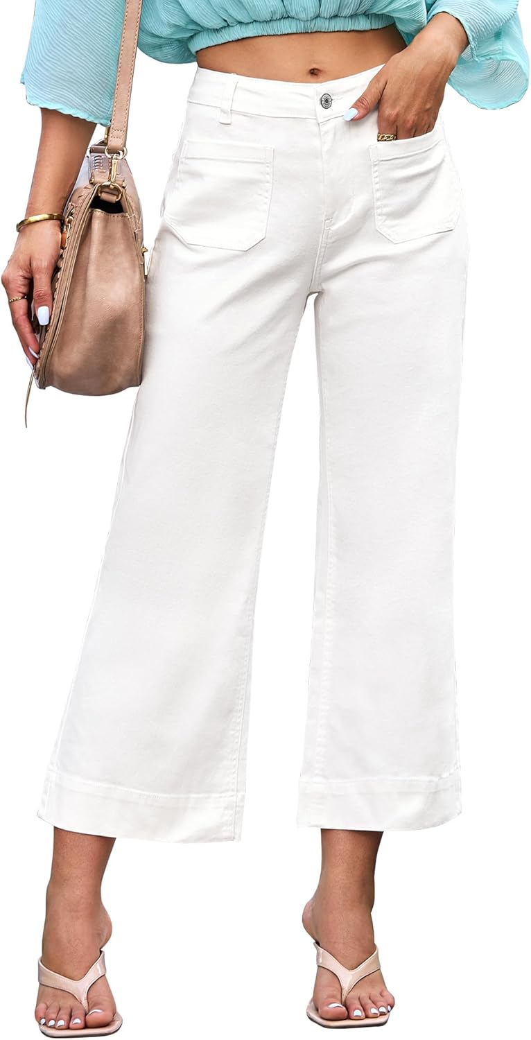 Luvamia Wide Leg Jeans For Women Trendy High Waisted Flare Jeans