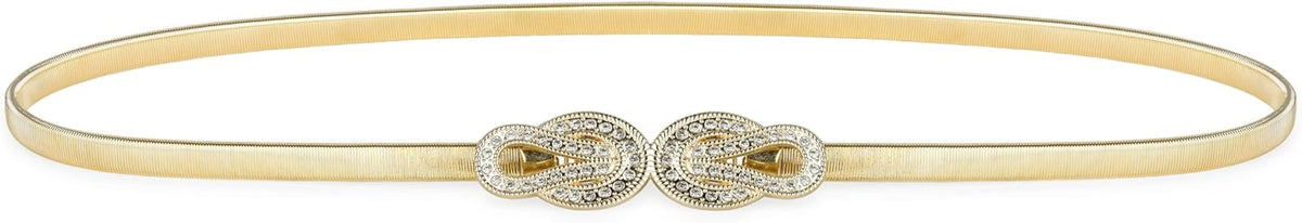 Metallic Elastic Stretchy Chain Belt