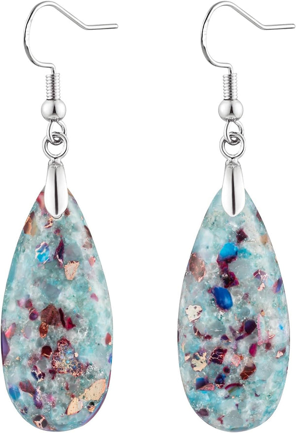 Imperial Jasper Teardrop Earrings