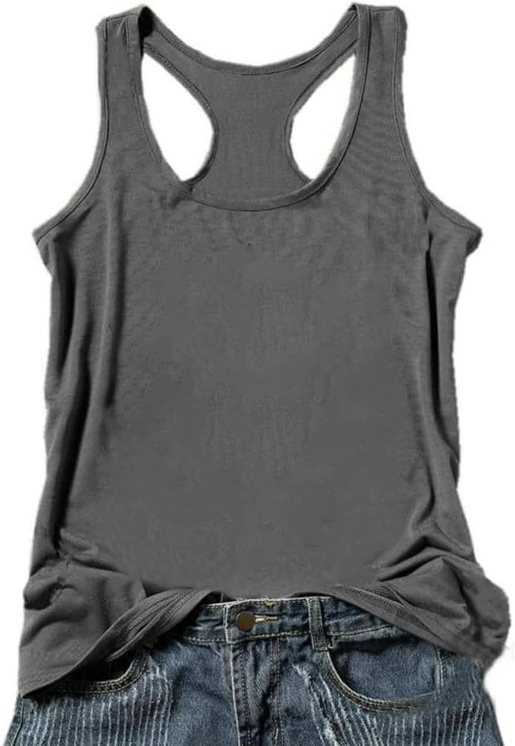 Womens Tank Tops Summer Racerback Graphic Tanks Beach Vacation Tops Loose Running Athletic Sleeveless Shirt Cami