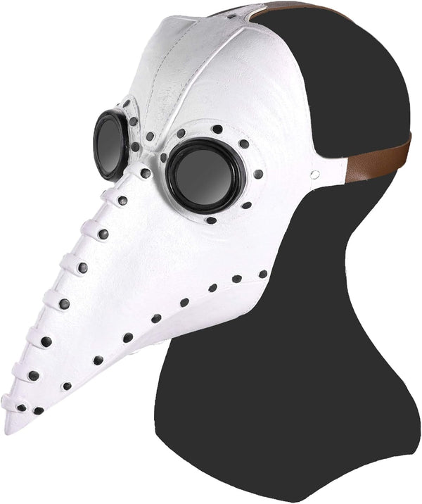 Plague Doctor Bird Mask Long Nose Beak Cosplay Steampunk Halloween Costume Props Latex Material