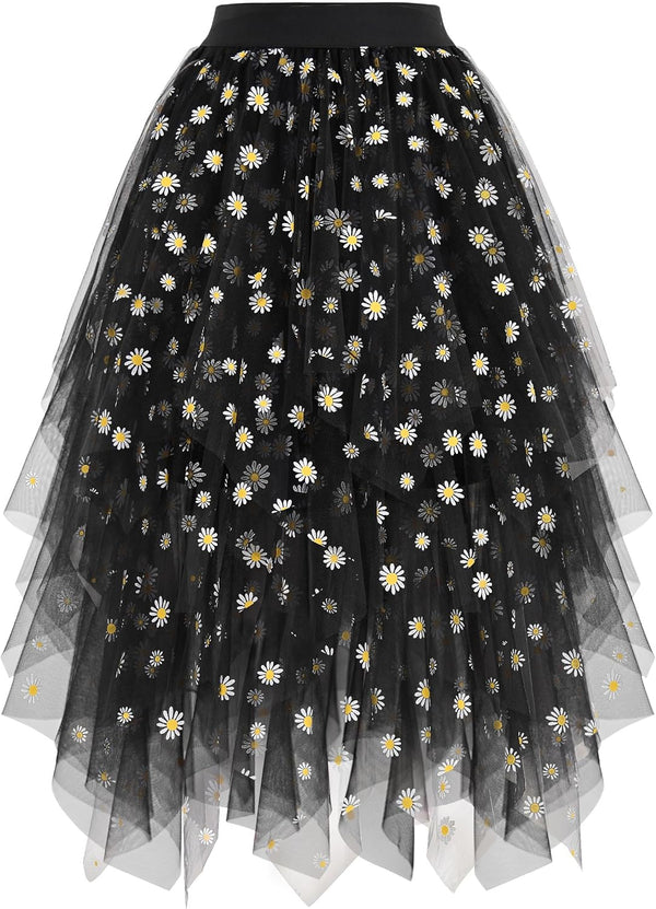 High Low Layered Puffy Fairy Tulle Skirts