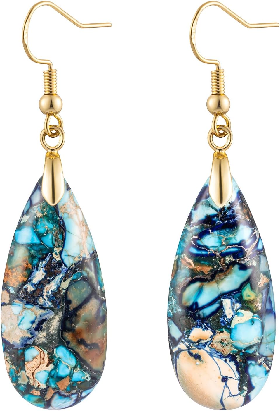 Imperial Jasper Teardrop Earrings