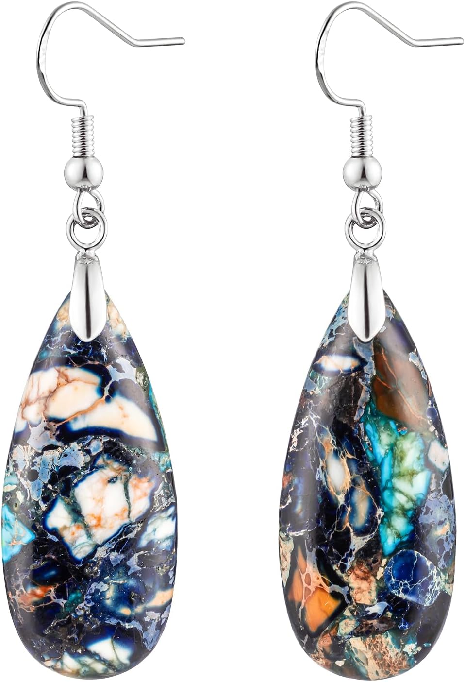 Imperial Jasper Teardrop Earrings
