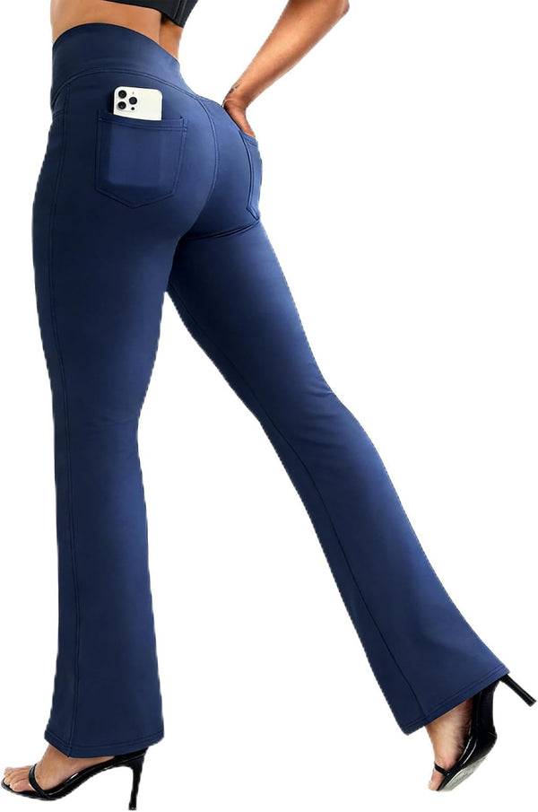3 Packs Womens High Waist Flare Pants-flare Yoga Pants，yoga Pants
