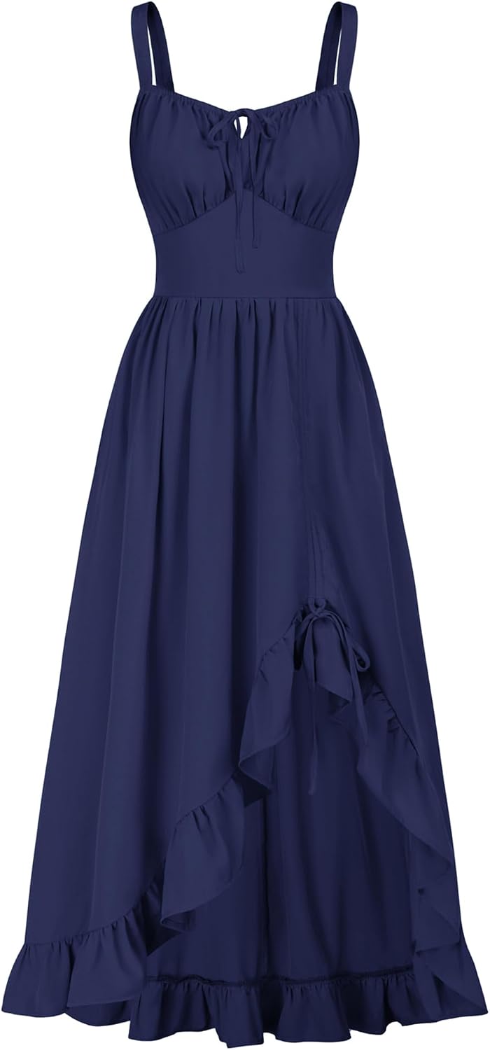 Scarlet Darkness Women Renaissance Corset Dress Flowy Gothic Sundress