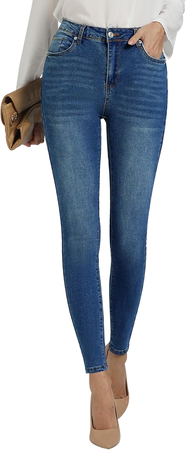 Skinny Jeans For Women High Waist Stretchy Classic High Rise