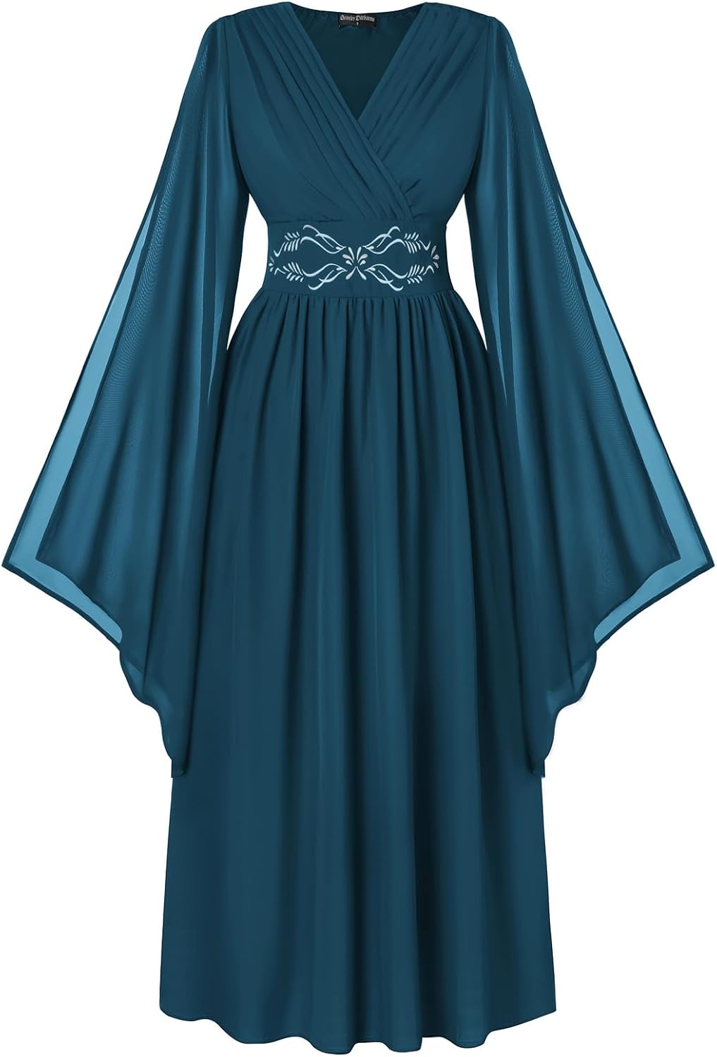 Scarlet Darkness Women's Renaissance Costume V Neck Medieval Fairy Dresses