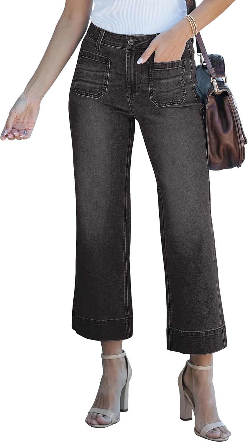 Luvamia Wide Leg Jeans For Women Trendy High Waisted Flare Jeans