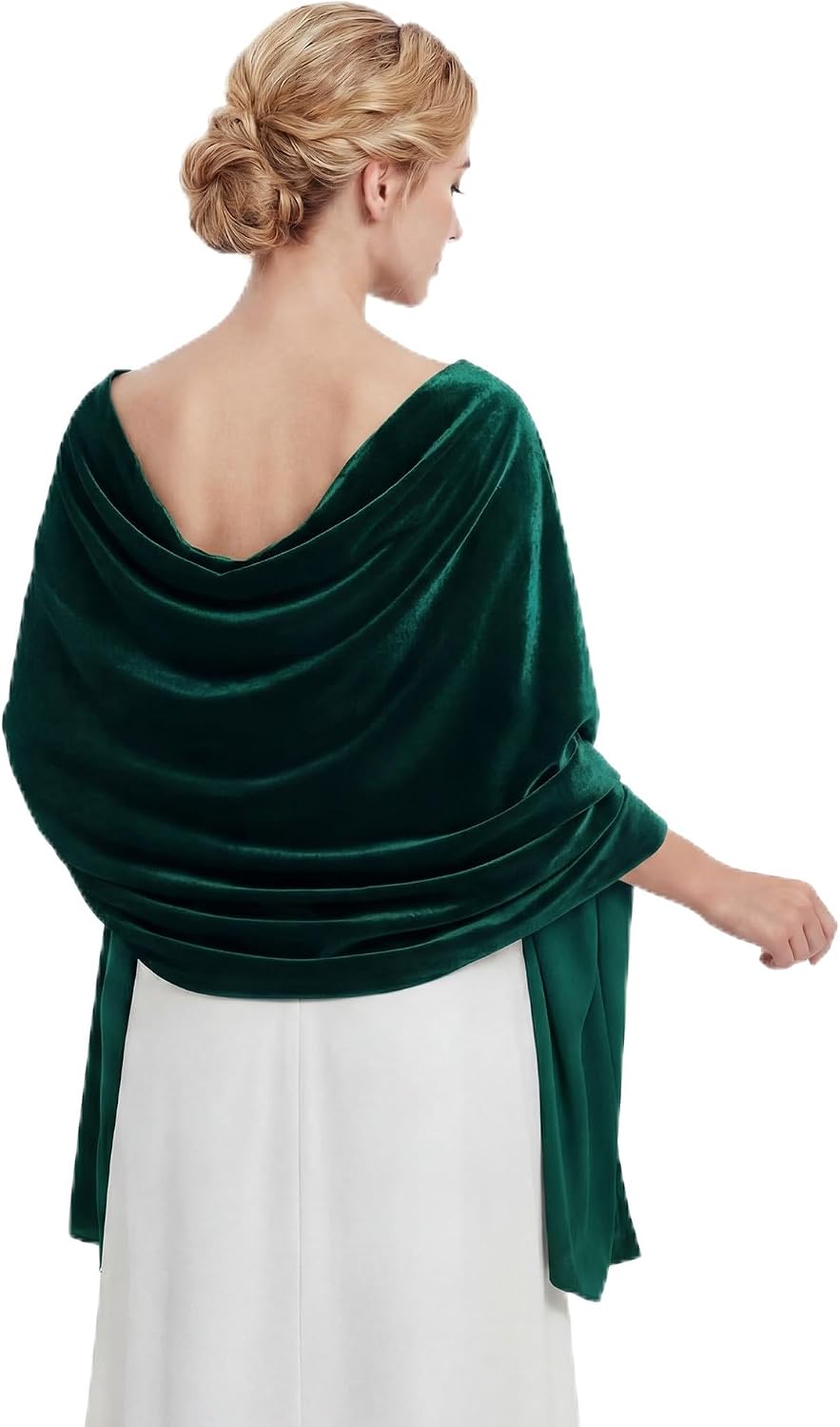 Geyoga Women Velvet Scarfs Shawl and Wrap for Evening Dresses