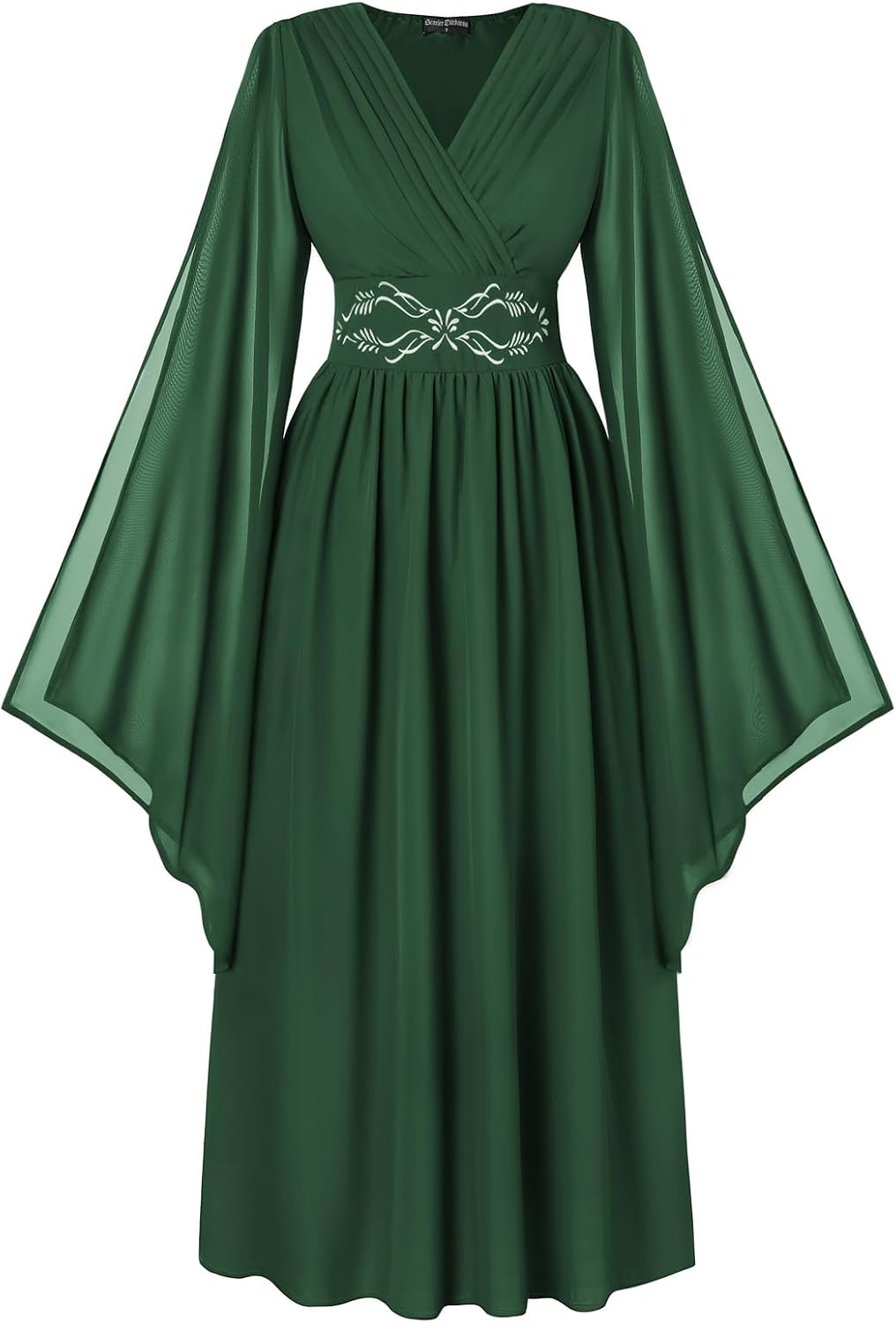Scarlet Darkness Women's Renaissance Costume V Neck Medieval Fairy Dresses