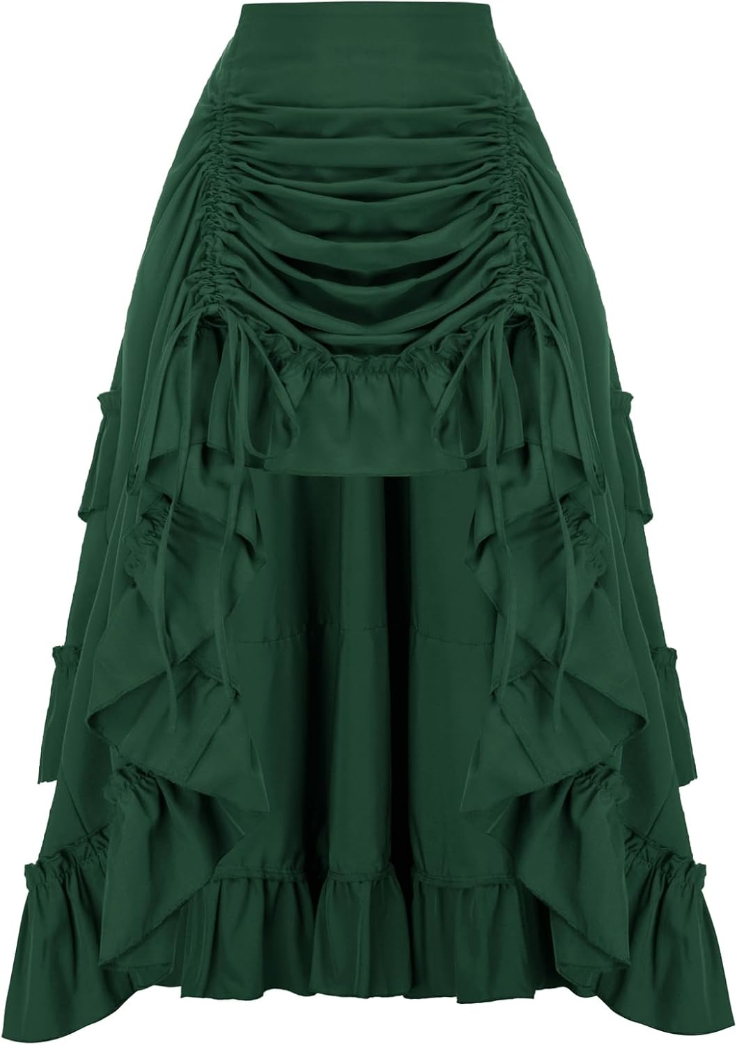 Scarlet Darkness Women Renaissance Pirate Skirt High-Low Whimsical Clothes