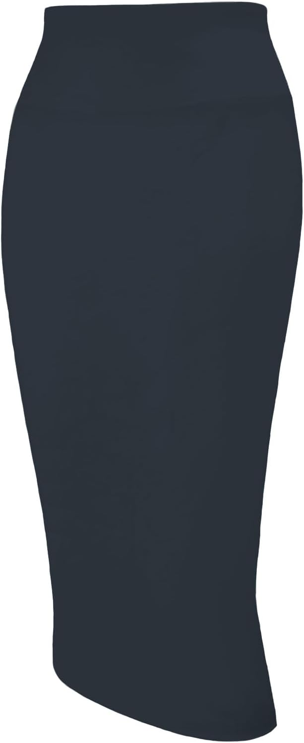 Tapata Women's Office Work Pencil Skirt Stretch High Waist Below Knee Bodycon for Business Casual