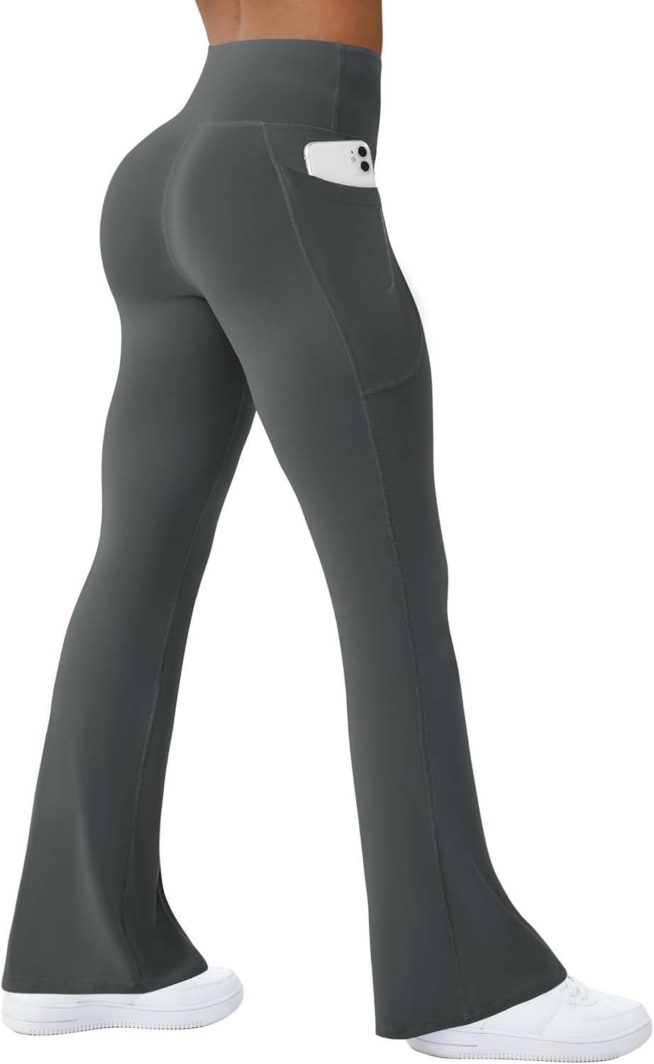 Womens Yoga Pants With Pockets High Waisted Flare Leggings