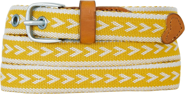 Eddie Bauer Womens Cascade Grommet Webbing Belt With Metal Buckle