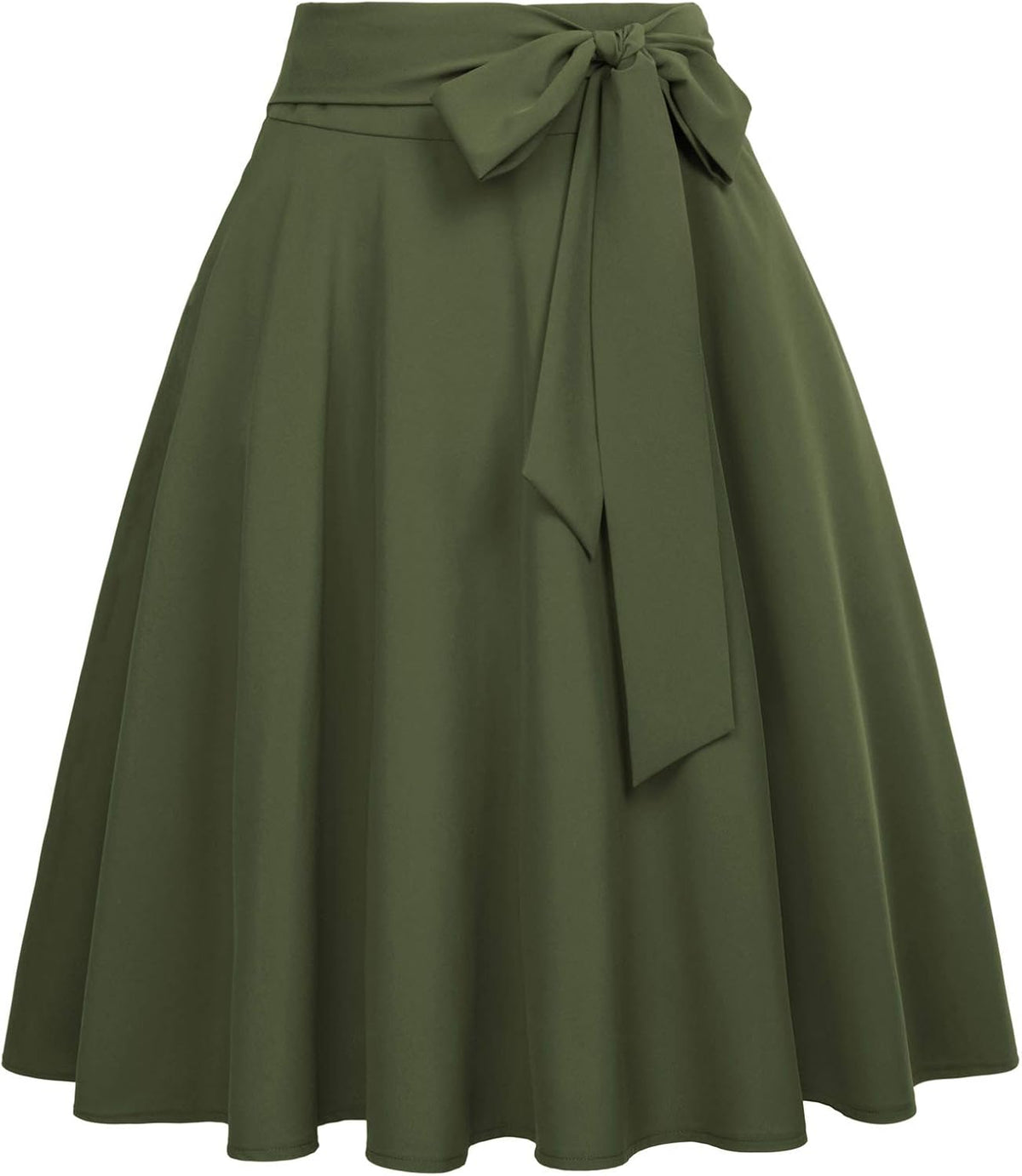 Belle Poque Women High Waisted A Line Skirt with Pockets