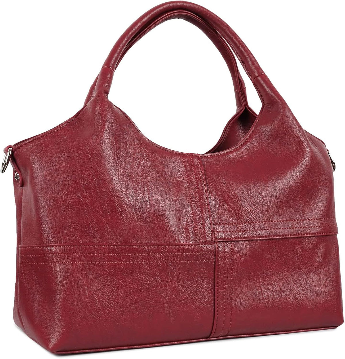 Medium Vegan Leather Satchel-Tote for Women