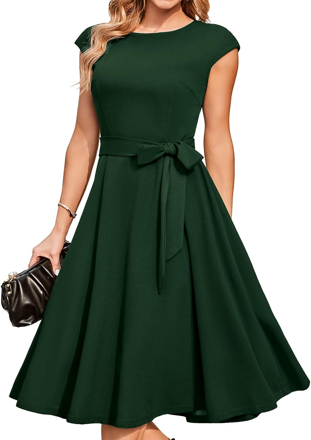 DRESSTELLS Women's Cocktail Dresses, Formal Wedding Guest Church Dress