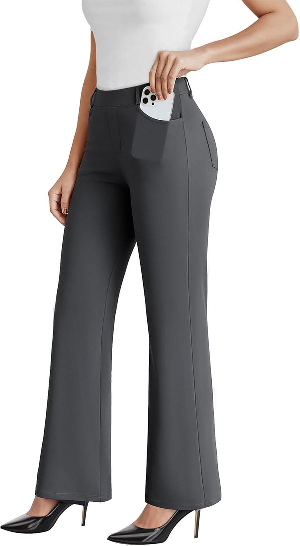 Dress Work Pants Women Business Casual Slack Trousers Stretchy