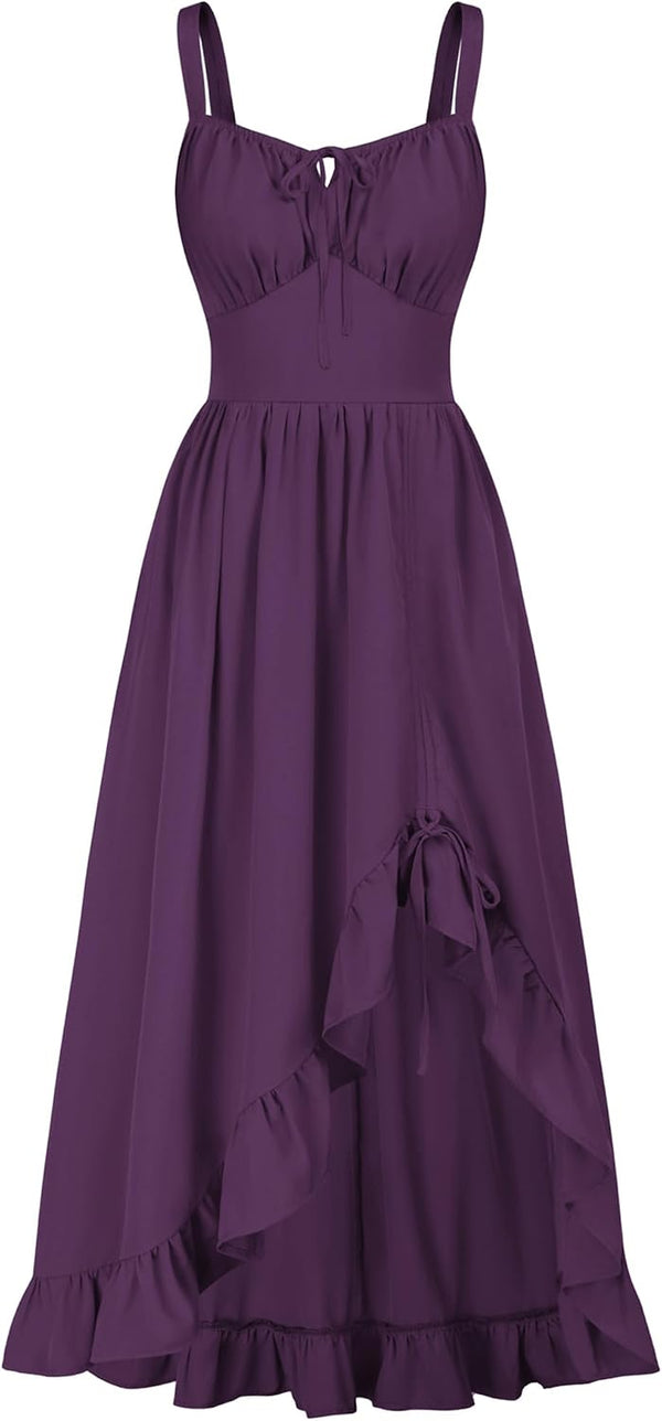 Scarlet Darkness Women Renaissance Corset Dress Flowy Gothic Sundress