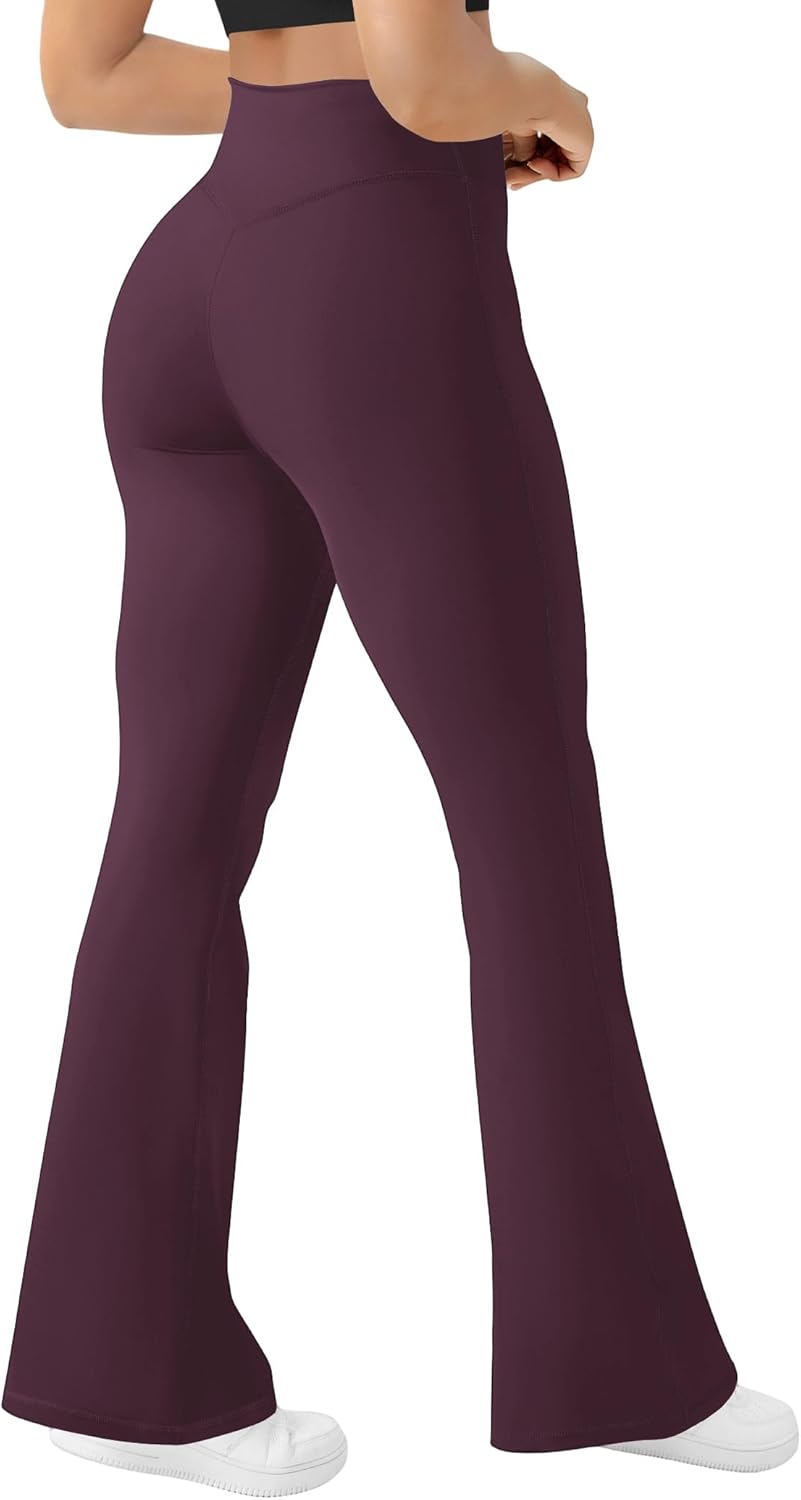 Women's Yoga Pants Bootcut Flare Leggings Flared Bell Bottom Leggings