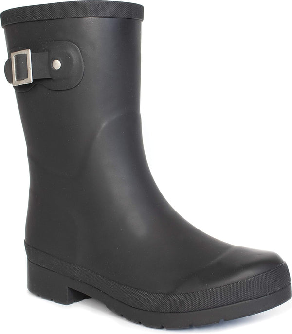 Solid Mid-height Rain Bootrain Boot