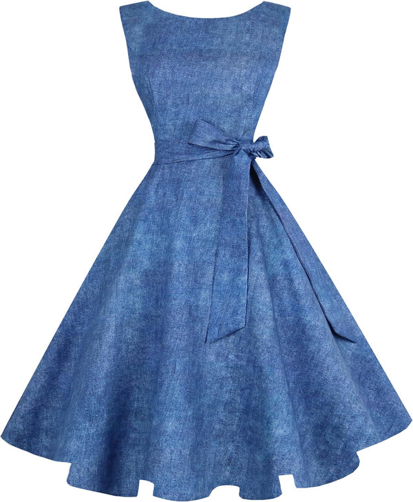 Sleeveless Vintage 1950s Cocktail Dress