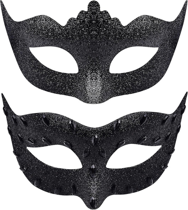 SIQUK Couple Masquerade Masks Set Venetian Party Mask Costume Mask